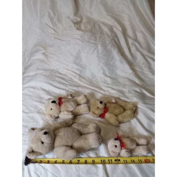 Lot of Four 4 VTG Teddy Bear Plush Articulated 10" Lillian Vernon Styled Animal - Picture 7 of 7